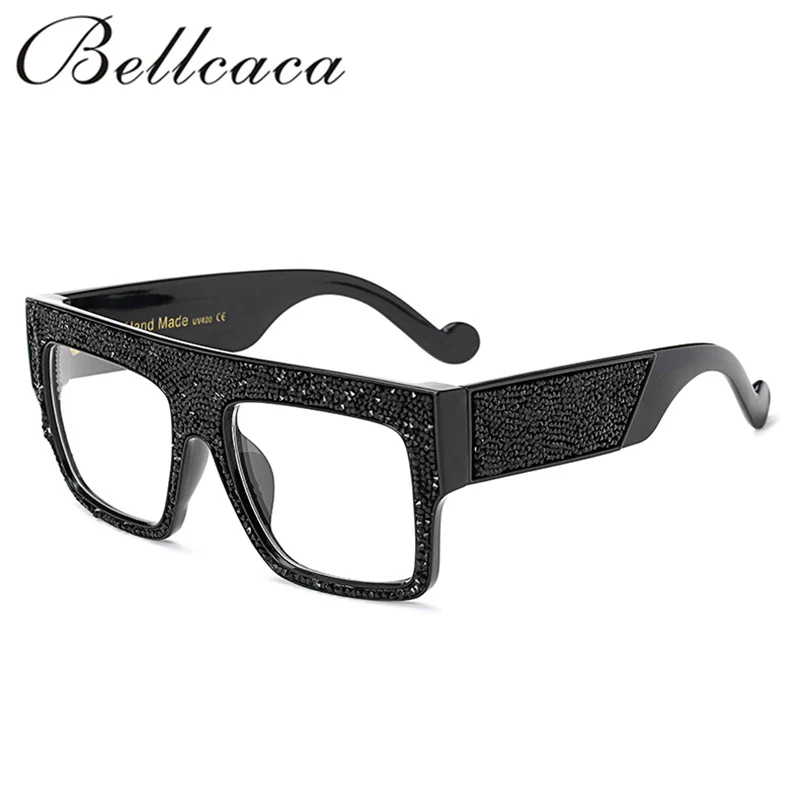 Модные аксессуары бренда bellcaca солнцезащитные очки для женщин и мужчин брендовые роскошные дизайнерские женские солнцезащитные очки с бриллиантами для мужчин и женщин UV400 BC045 - Цвет линз: BC045 C07