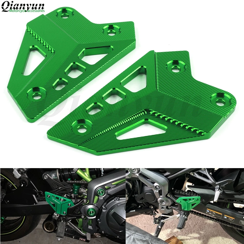 

Motorcycle CNC Footrest Pedal Cover foot pegs Heel Plates Guard Protector Accessory FOR KAWASAKI Z900 2017 2018 2019