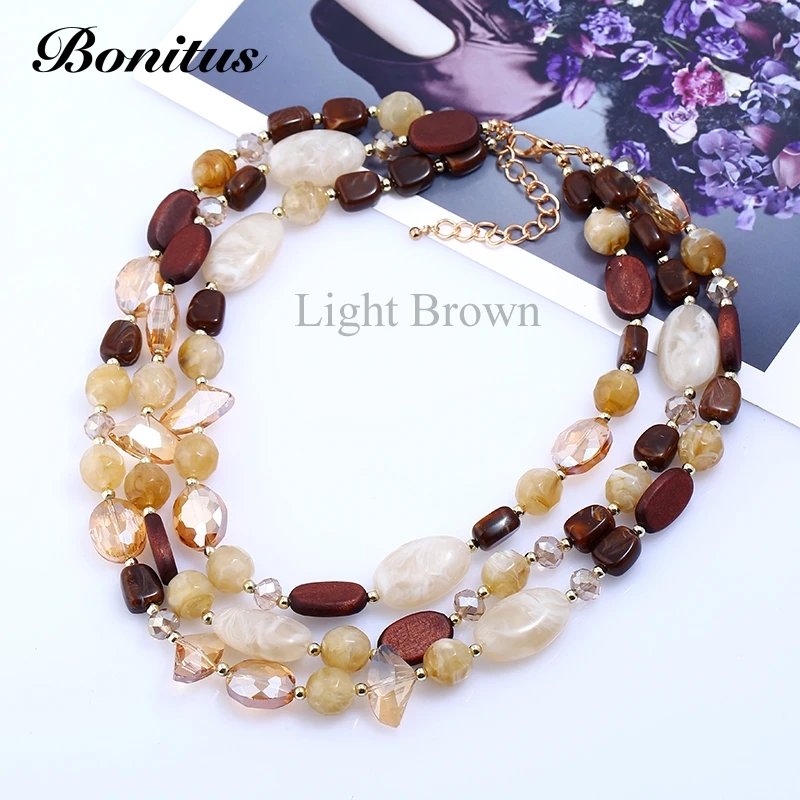 [Bonitus Jewelry] Новое поступление модное многослойное колье чокер из полированного
