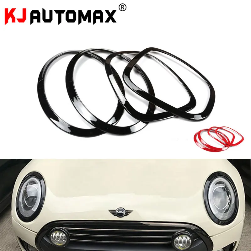 KJAUTOMAX для Mini Cooper F54 F55 F56 F60 PC украшения фар кольцо красный черный