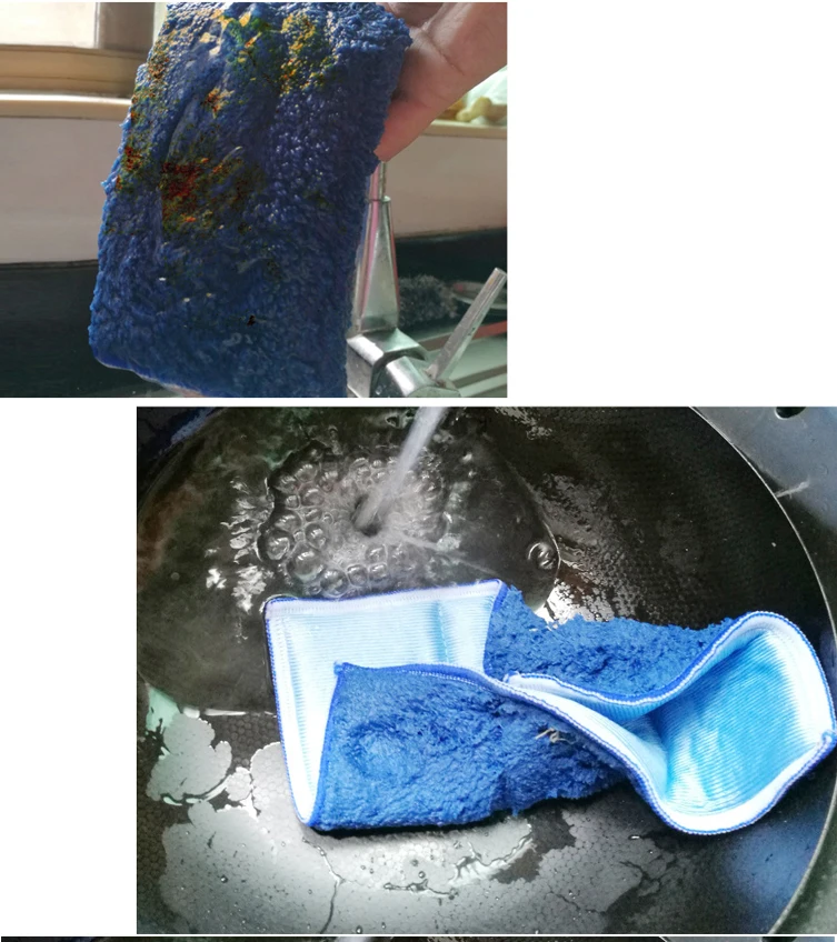 East 5 салфетками из микрофибры для чистки оптических Кухня Полотенца Чистящая салфетка абсорбирующие салфетки синий Бытовая толстые губки