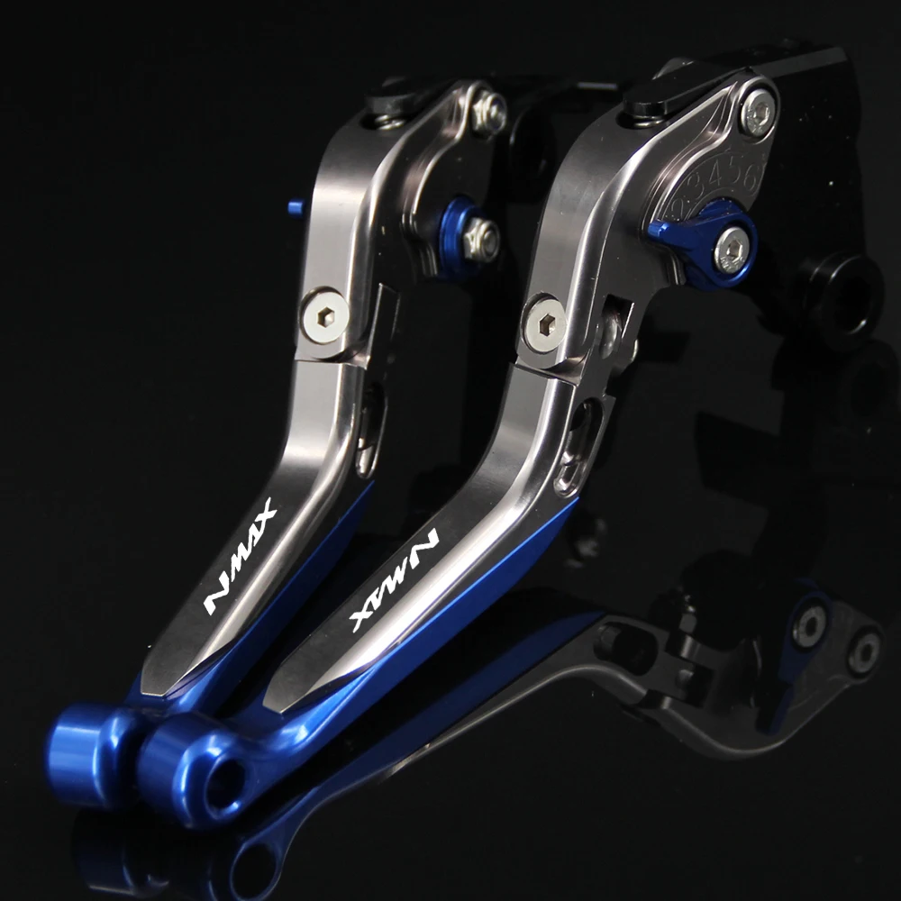 Синий + титановый для Yamaha N MAX NMAX125 NMAX155 2015 2016 2017 CNC регулируемые складные выдвижные