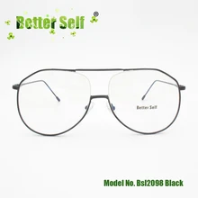 Корея большие очки двойной мост винтажные очки полный обод женские очки близорукость оптический беттер Селф BSL2098