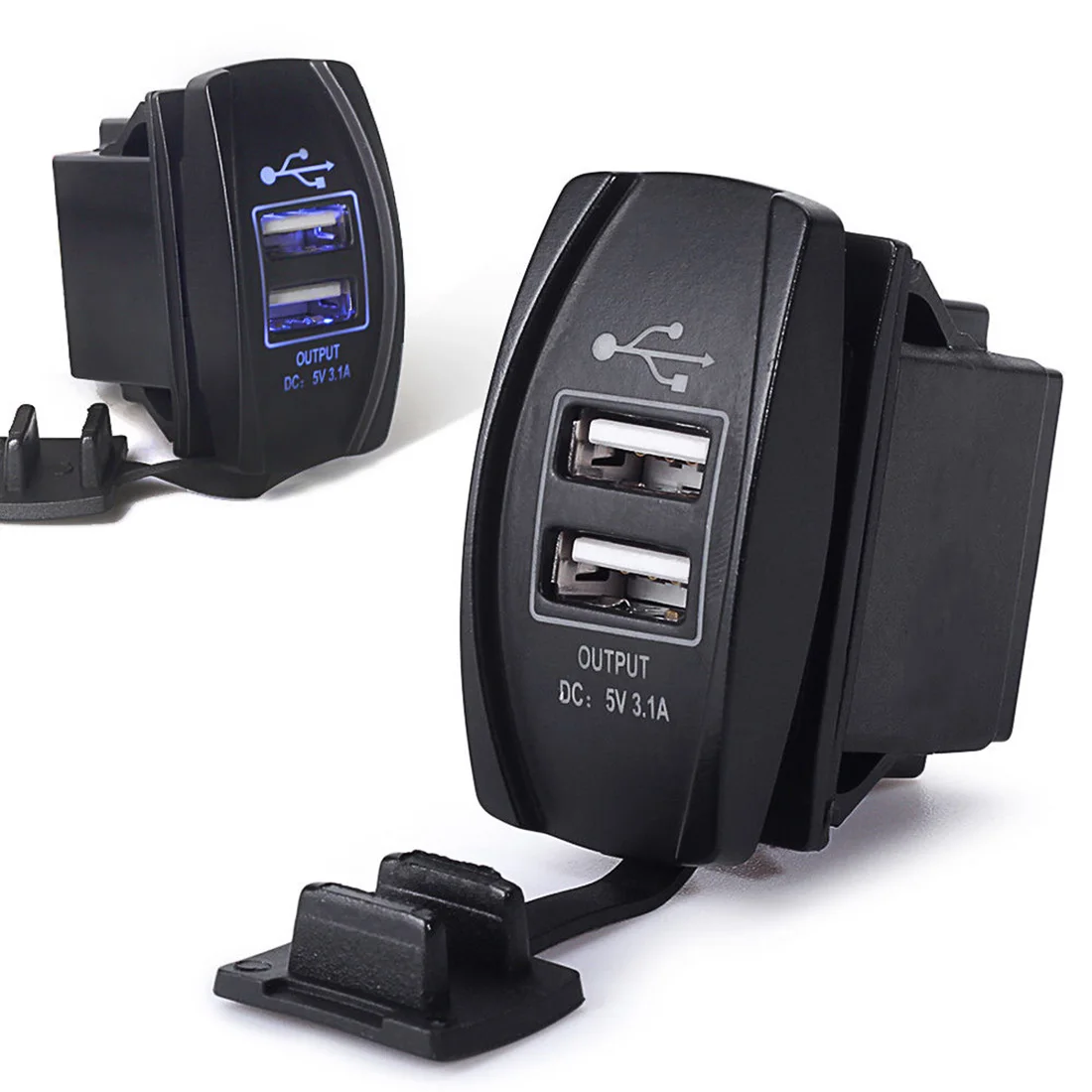 5 V 3.1A المزدوج مقبس USB شاحن محول الطاقة الأزرق LED سريع تهمة ل فون 5 6 6 S باد سامسونج هواوي اللوحي سيارة-شاحن 5 V 3.1A المزدوج مقبس USB شاحن محول الطاقة الأزرق LED سريع تهمة ل فون 5 6 6 S باد سامسونج هواوي اللوحي سيارة-شاحن