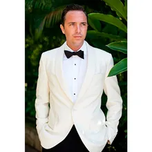 ivory suits wedding tuxedo for men suit wool bleed groom classic suit for beach formal wear 2017 tailor suit