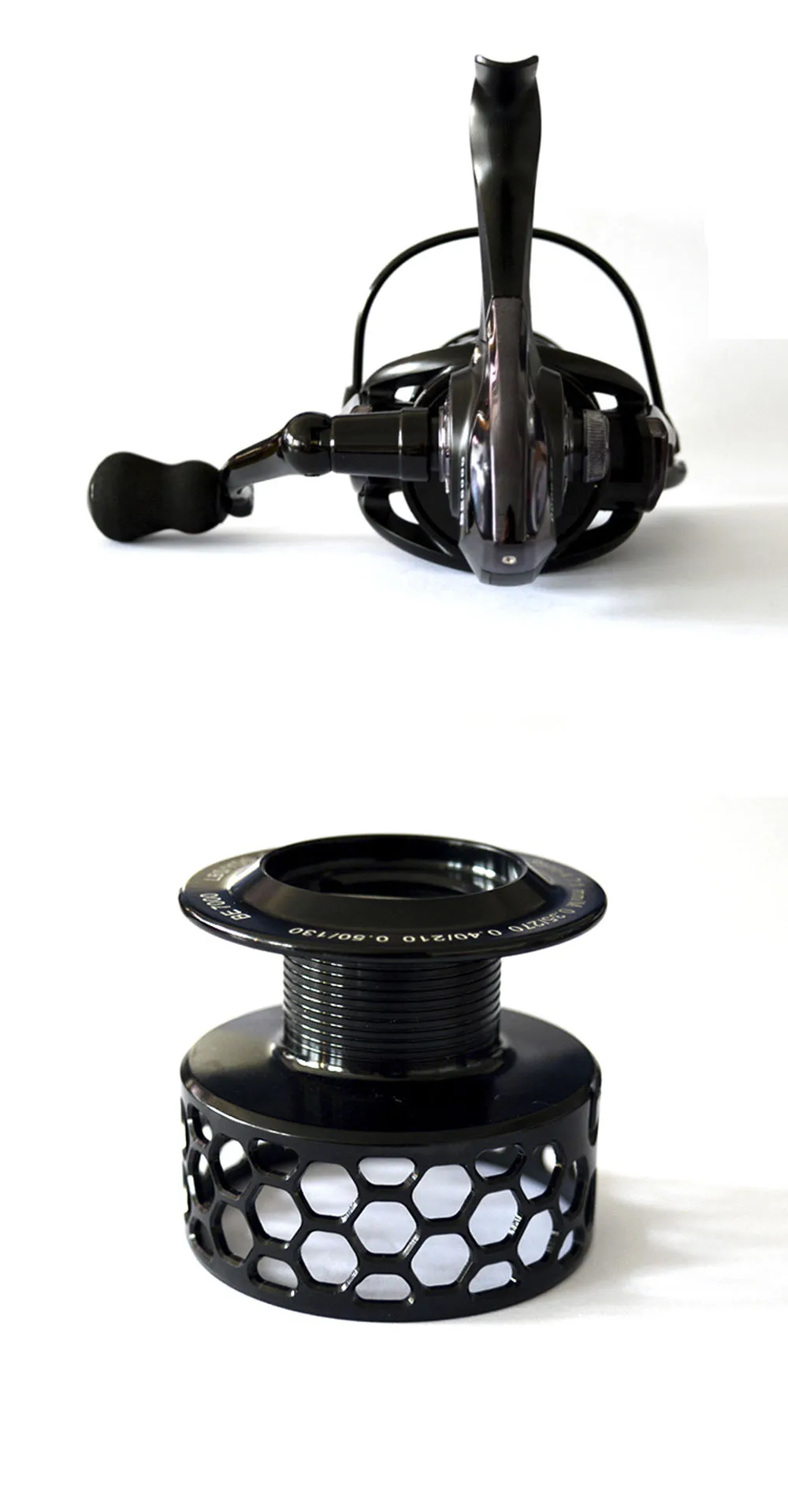 FISHDROPS Full Metal Fishing Spinning Reel with Foldable Handle