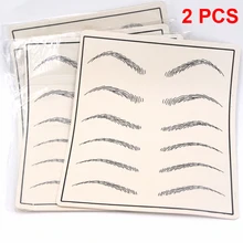 Набор для микроблейдинга ручка-держатель игл для бровей наборы с пастой со светодиодной подсветкой из 30 шт. иглы лезвие 5 шт. практика кожи для учащихся использовать