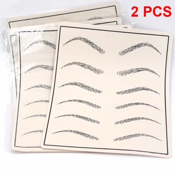 

Microblading Pen Kits Manual pen eyebrow paste kits with 30pcs needle blade 5pcs practice skin For Learner use Free Shipping