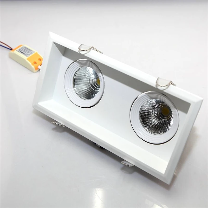 

Double COB LED Downlight 2*12W 24W Dimmable LED Recessed Lights LED Spot Light Indoor Lighting For Home AC85-265V Free Shipping