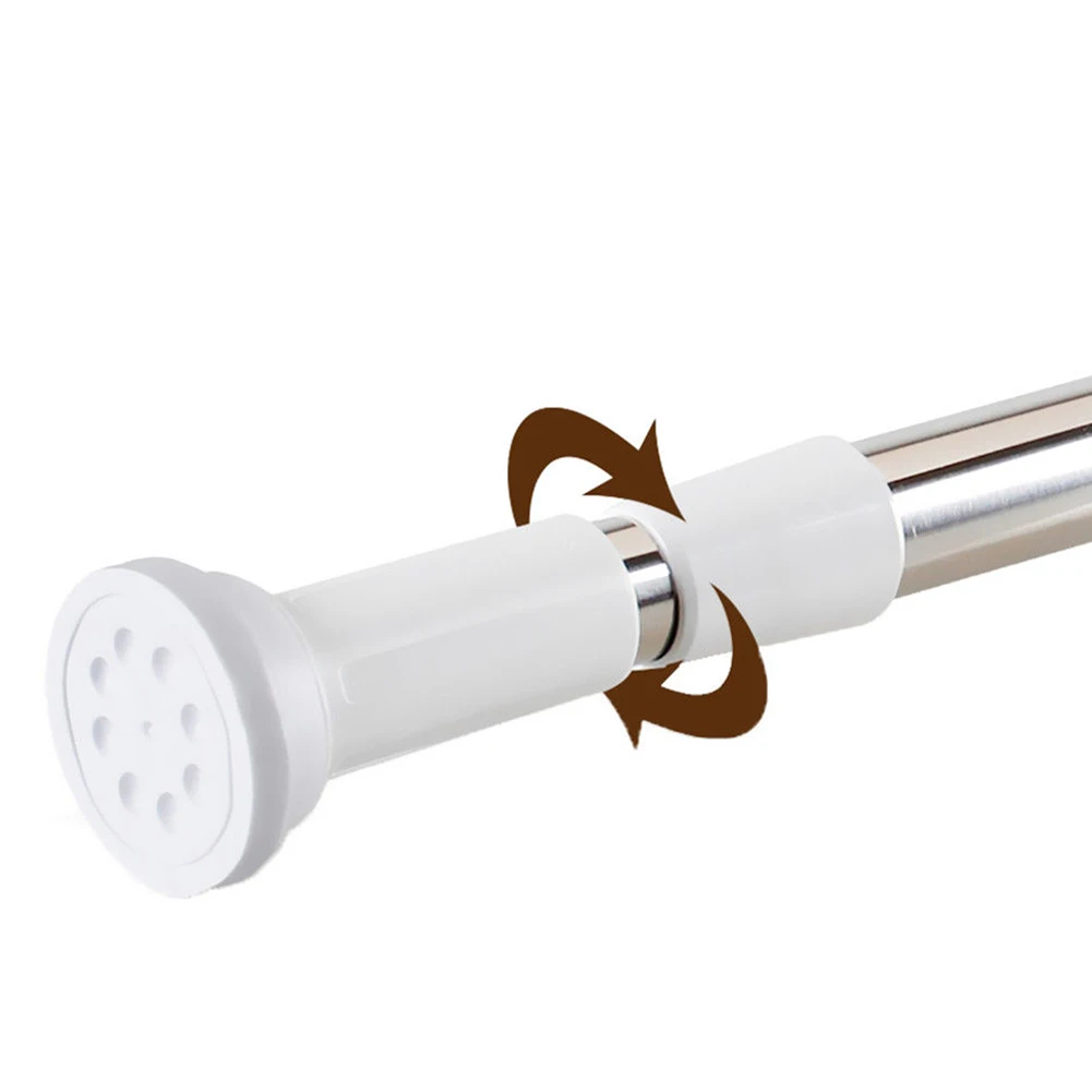 

Tension Rod Curtain Shower Adjustable Rod Spring Tension Easy Installation XHC88