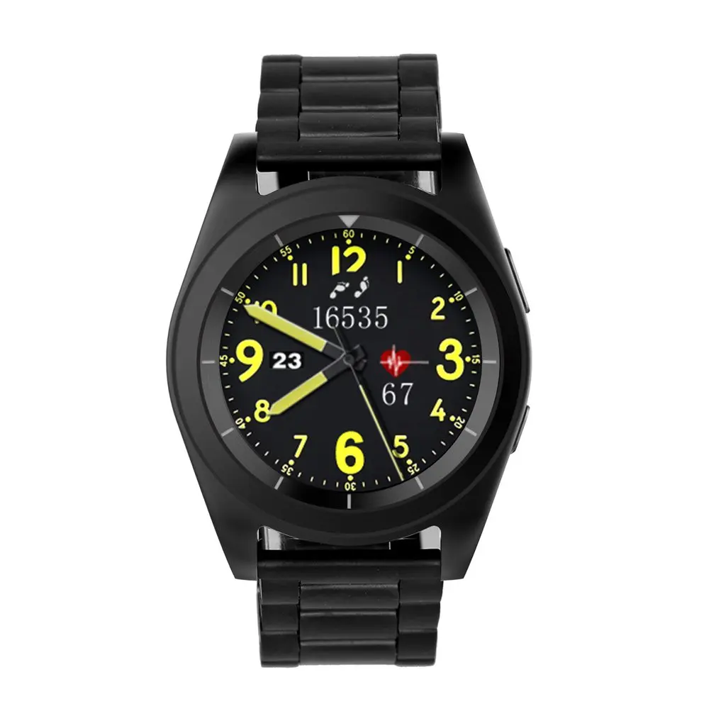 

Multi-function Smart Watch Support SIM Card Bluetooth Call Heart Rate Pedometer Sport Men's Watches Waterproof Steel Smartband