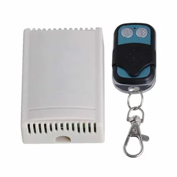 

433MHz 6V Remote Control Switch 2CH 2Metal Key Transmitter for light 30M