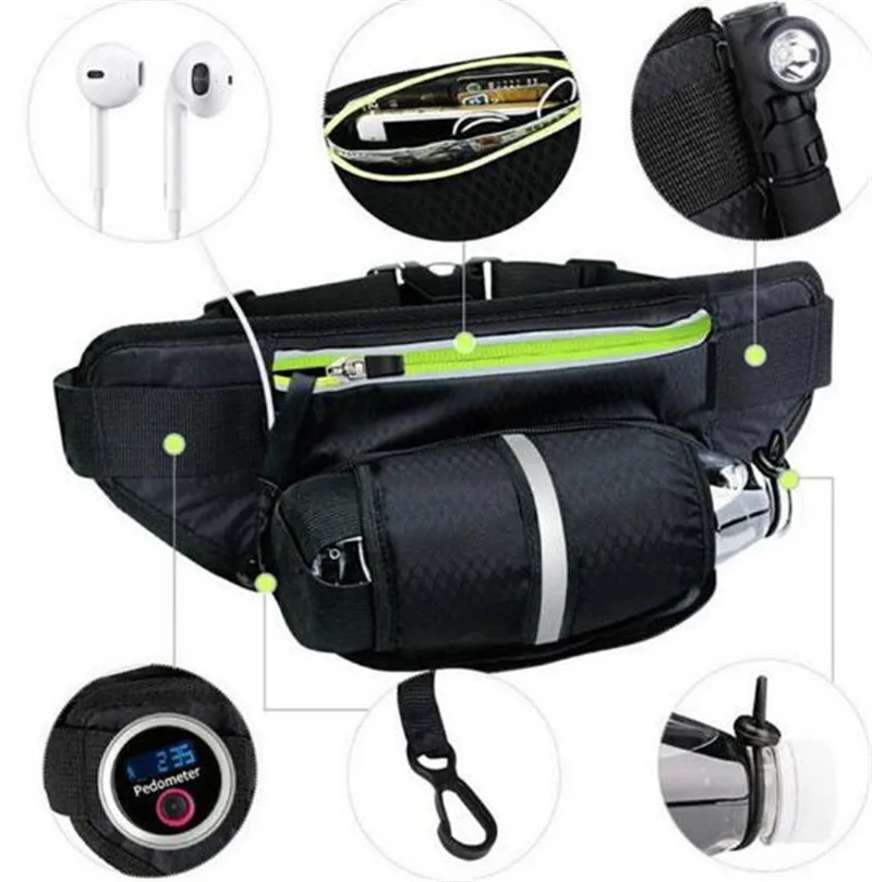 ICESNAKE Running Bag Men Women Running Belt Waist Bag Sports Water Bottle Belt Sport Jogging Gym Camping Bag Running Accessories ICESNAKE Running Bag Men Women Running Belt Waist Bag Sports Water Bottle Belt Sport Jogging Gym Camping Bag Running Accessories