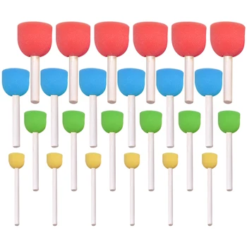 

24Pcs Children Painting Sponge Brushes Seals Set Graffiti Tool Drawing Toys Learning & Education