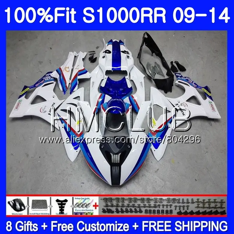 

Injection For BMW S1000 RR S1000RR 09 10 11 12 13 14 Body 117HM.9 S 1000 RR Blue white Hot 2009 2010 2011 2012 2013 2014 Fairing