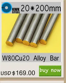 40*200 мм Вольфрам Медь сплава бар w80cu20 W80 бар точечная сварка электрода упаковки Материал Сертификат iso Бесплатная доставка