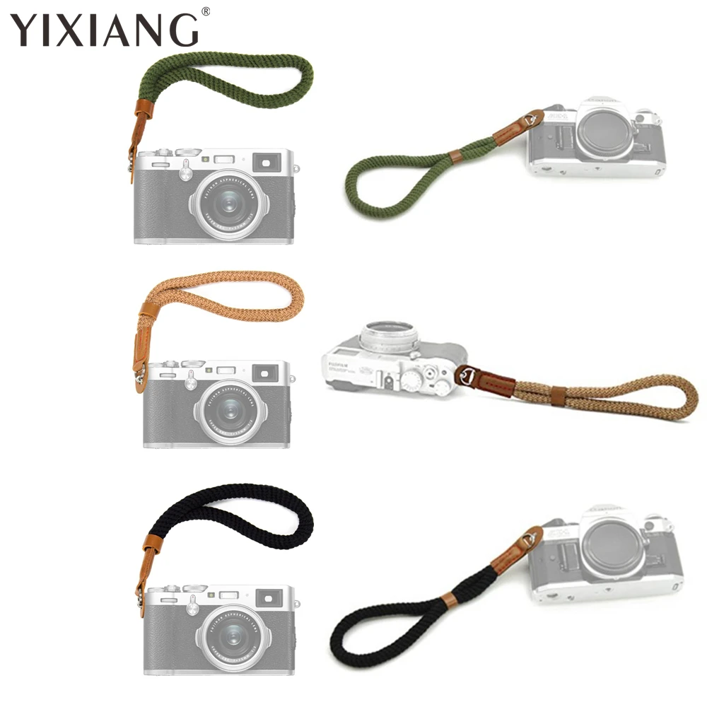 YIXIANG New fashion Vintage canvas camera wrist strap for SLR Camera
