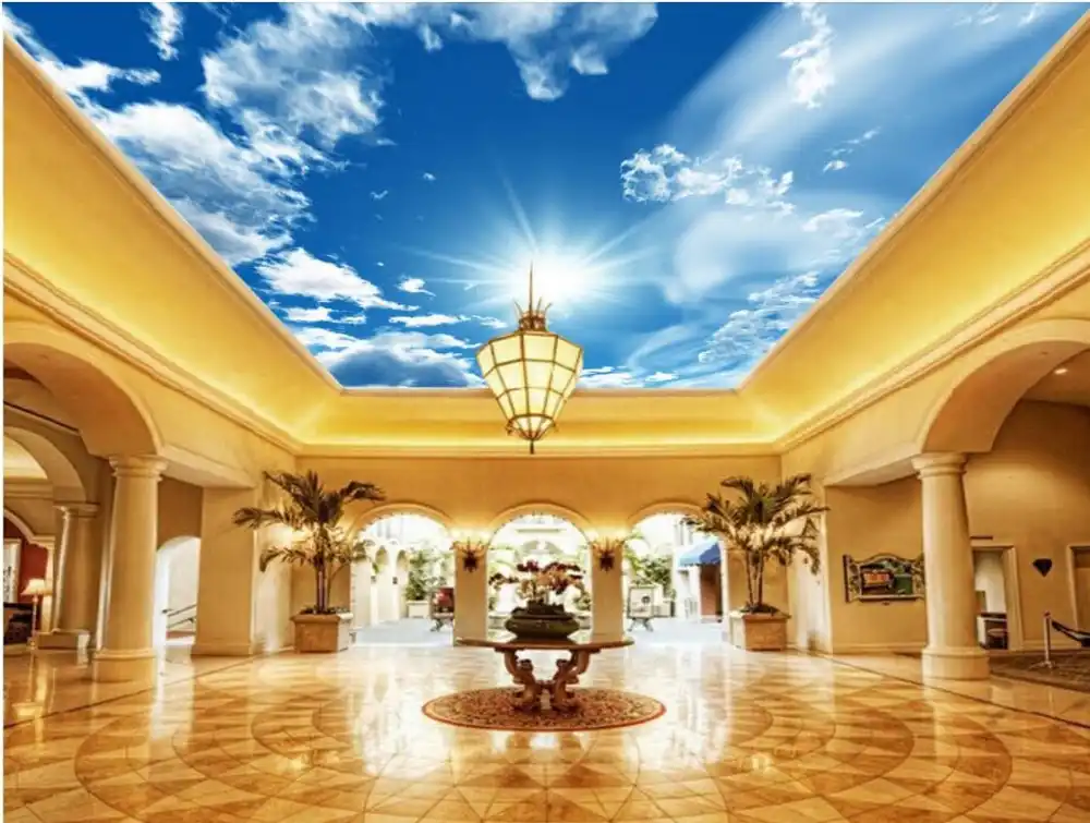 Papel Tapiz Mural 3D Techo : Papel tapiz personalizado mural 3d