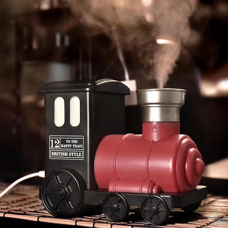 GXZ Funny Ultrasonic Train Humidifier LED Night Light USB Air