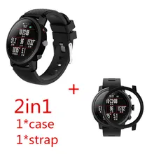 2в1 Huami Amazfit Stratos 2 ремешок браслет спортивные умные часы 2 группа+ защитный чехол для amazfit 2 Ремешки для наручных часов