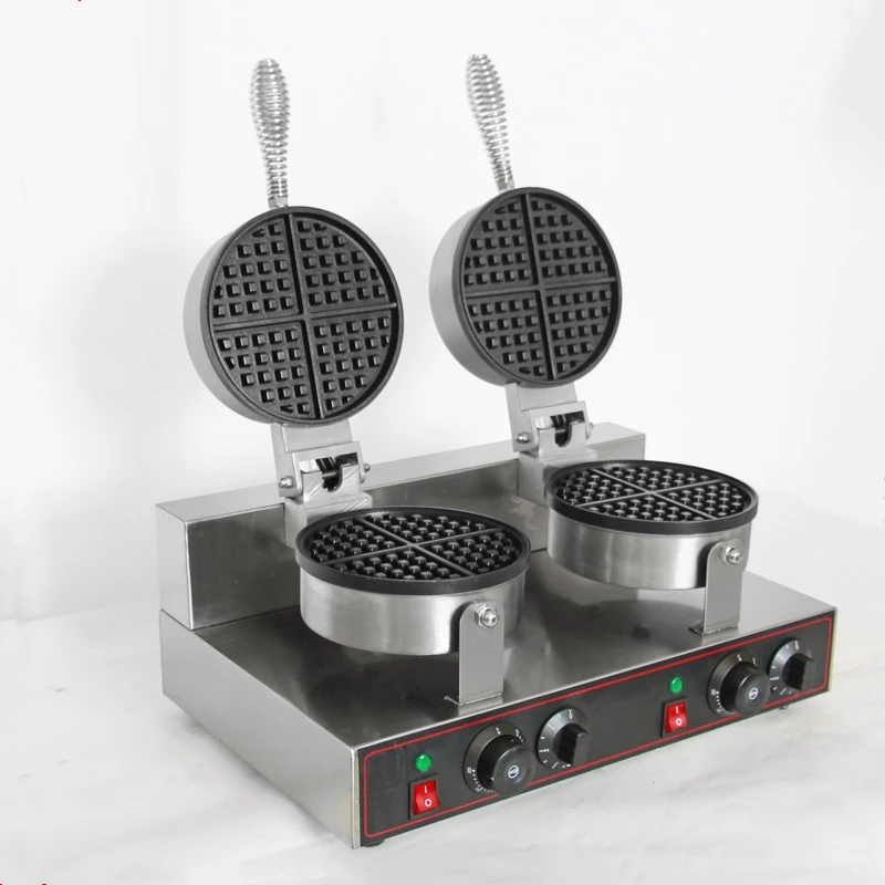 Double head waffle maker Machine Baker Iron With Non Stick Moldin