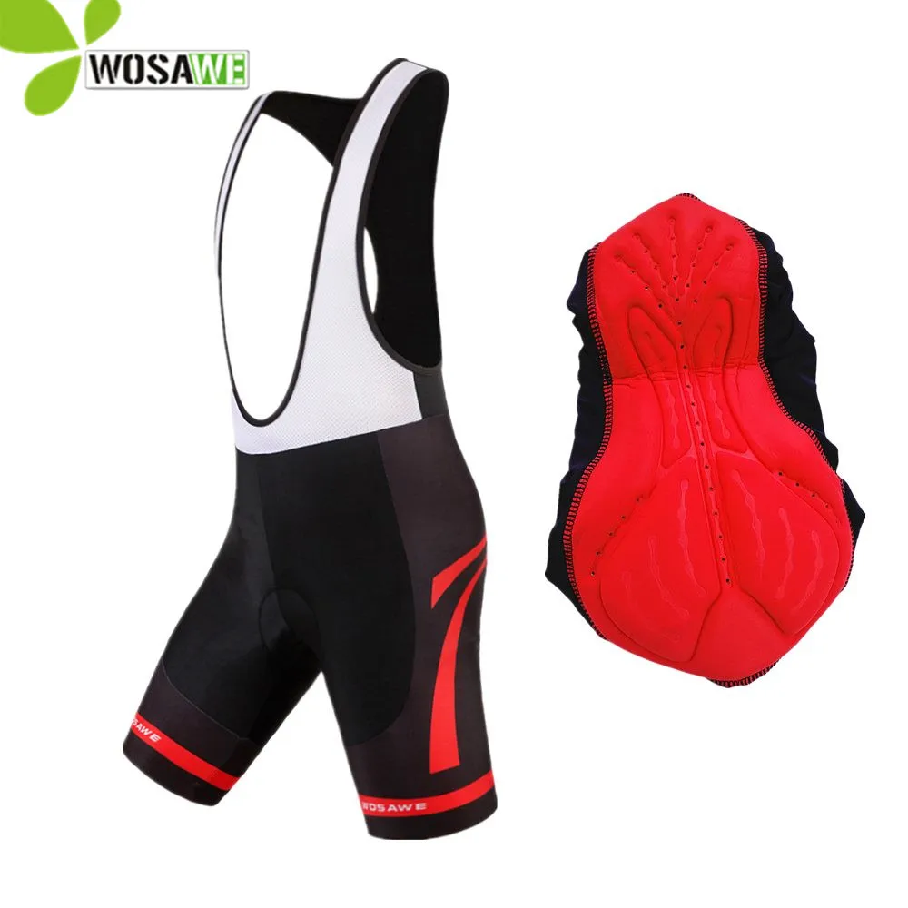 

WOSAWE Cycling Shorts Men Women Gel Pad Quick Dry Breathable MTB Bib Tights Mountain Road MTB Bike Bicycle Downhill Short