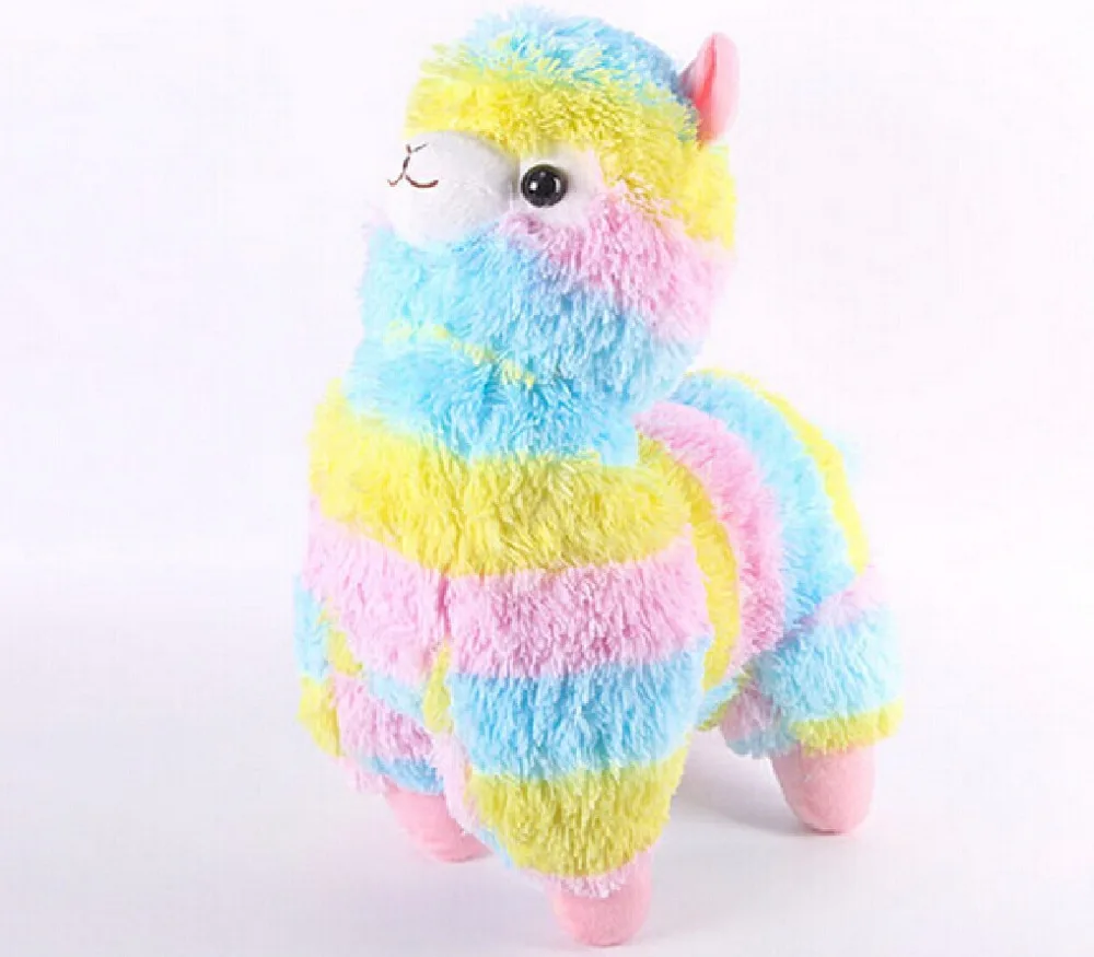 1 шт. 35 см Радуга Альпака плюшевые игрушки куклы для детей японский Alpacasso мягкий хлопок детские Brinquedos животные детские рождественские подарки