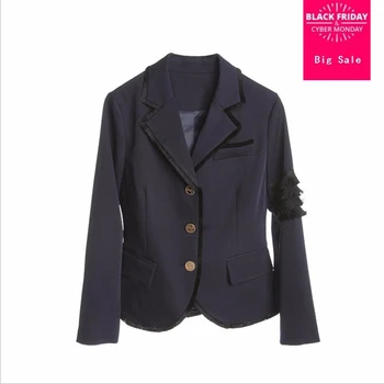 

European Grand 2018 fashion new Korean Slim blazer suit women simple and stylish tassel stitching Blazer & Suits wj1917
