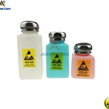 Полный Цвет ESD или Non-ESD жидкости дозатор 120 мл/200 мл/250 мл 80/60/40Z растворитель Пластик жидкости бутылка алкоголя Нержавеющая сталь Кепки