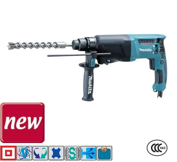 Япония Makita HR2610F 3 функции электрический молоток Ударная дрель(стандартный набор