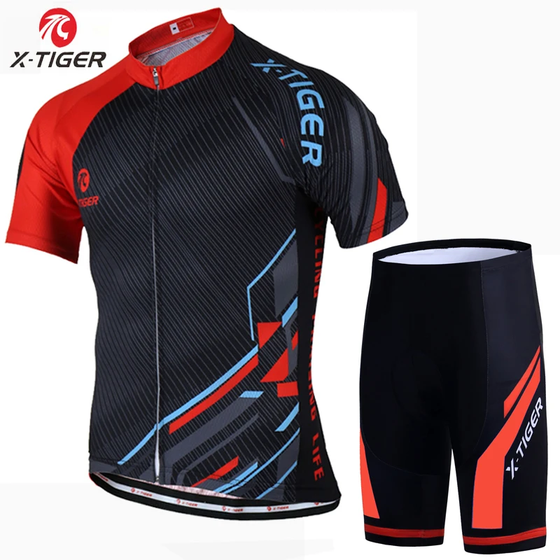 X-Tiger летний комплект для велоспорта, Майо, Ropa Ciclismo, одежда для велоспорта, одежда для горного велосипеда, Униформа, комплект для велоспорта - Цвет: Jersey and Pant