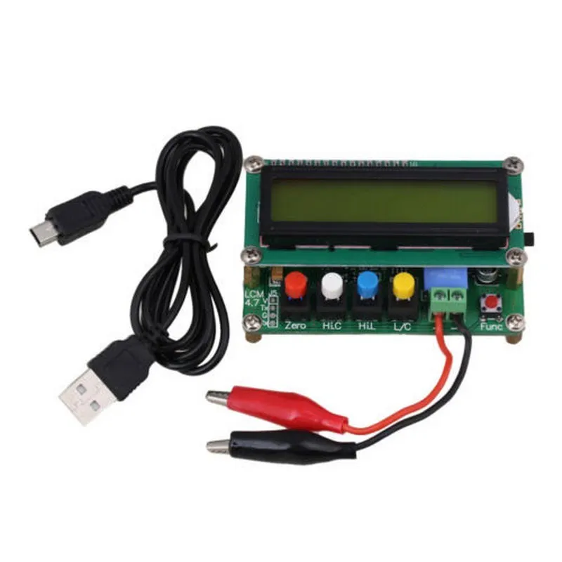 

Digital Capacitance Tester Meter LC100-A Digital LCD High Precision Inductance Capacitance L/C Meter Capacitor Test Instruments