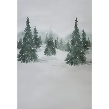 

Winter Snow Forest Trees Photo Background Photography Backdrops Quality Vinyl Baby Newborn Child