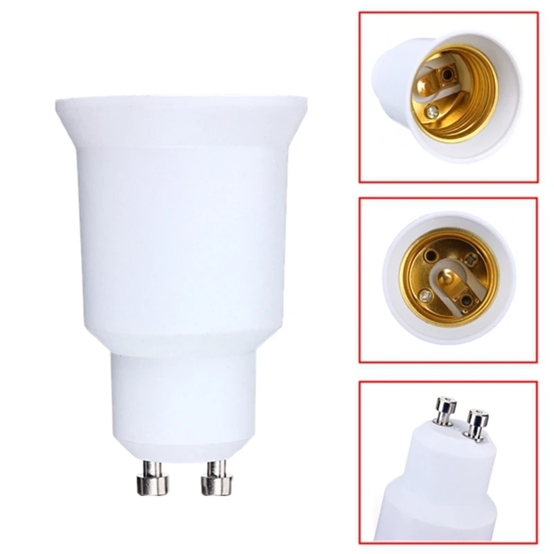 Jiguoor Gu10 To E27 Socket Base Led Light Lampbase Bulbs Adapter
