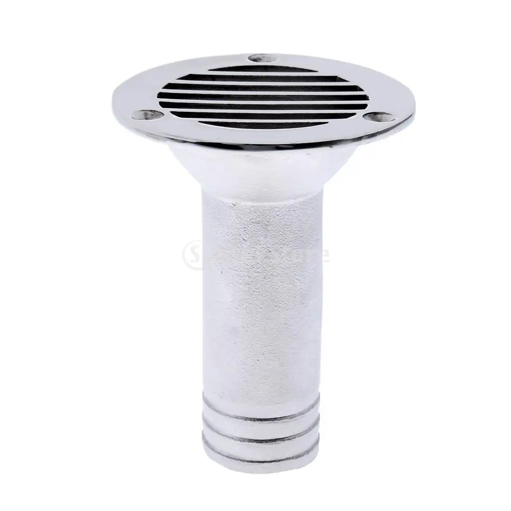 Heavy Duty Polished 316 Stainless Steel Boat Deck Drain Scupper For Marine Boat Yacht Dinghy Sailboat