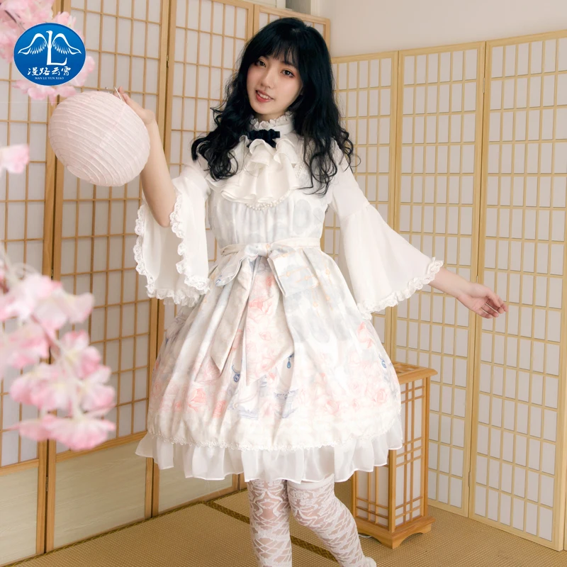 

Sweet Lolita Dress Halloween Jsk Fashion Tea Party Lolita Dress Sweet Rabbit Cute Japanese Kawaii Girls Prince