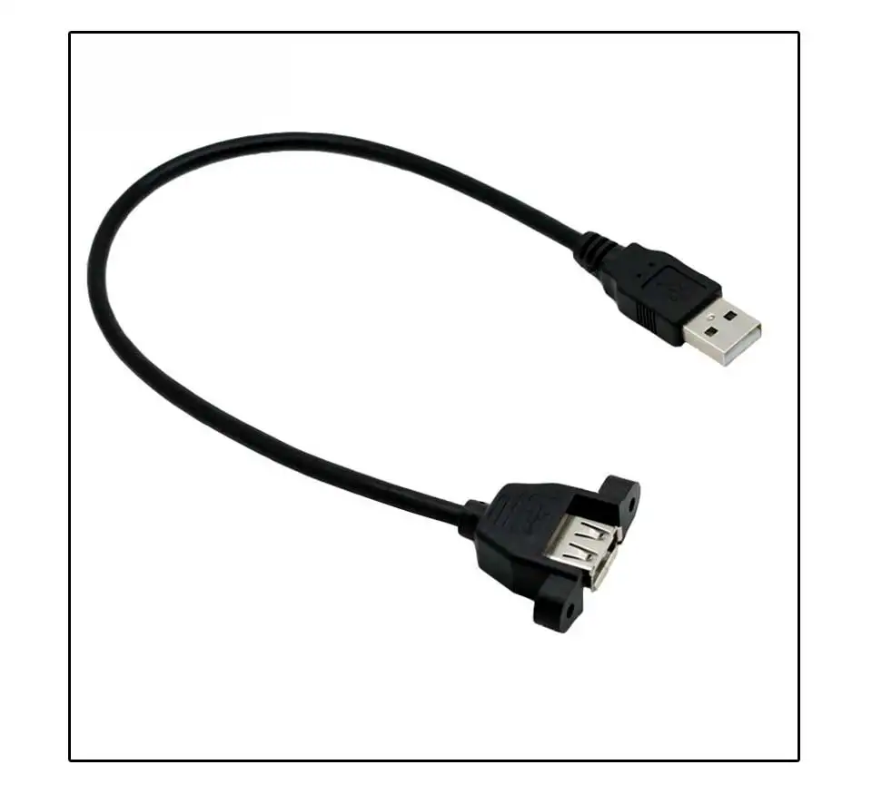 USB 2.0 Extension Cord With Ear USB extension Cable Can Be Fixed With Screw Hole Case Baffle 30 50 100 150 200 300 cm 2018 New (7)