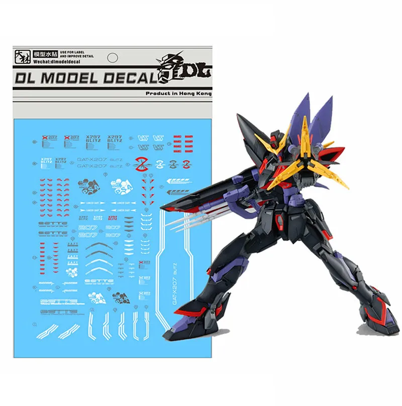 

D.L high quality Decal water paste For Bandai MG 1/100 GAT-X207 Blitz Gundam