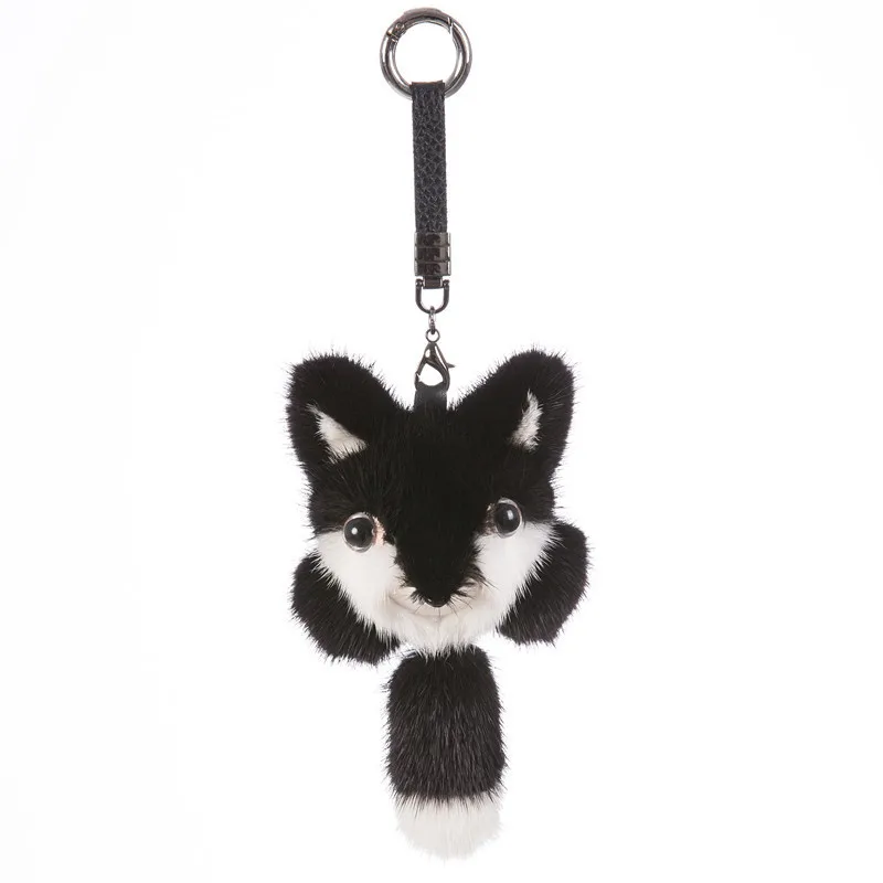 

2018 Fur Bunny Rabbit Keychain Fashion pom pom keychain Fox fu fur keychain Toy Doll rabbit keychain Pendant Bag Car Charm