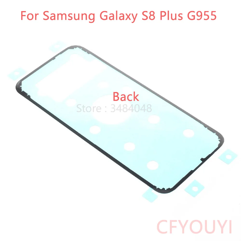 

CFYOUYI Front LCD Screen Frame + Battery Back Cover Sticker +Middle Plate Adhesive Glue For Samsung Galaxy S8 Plus G955