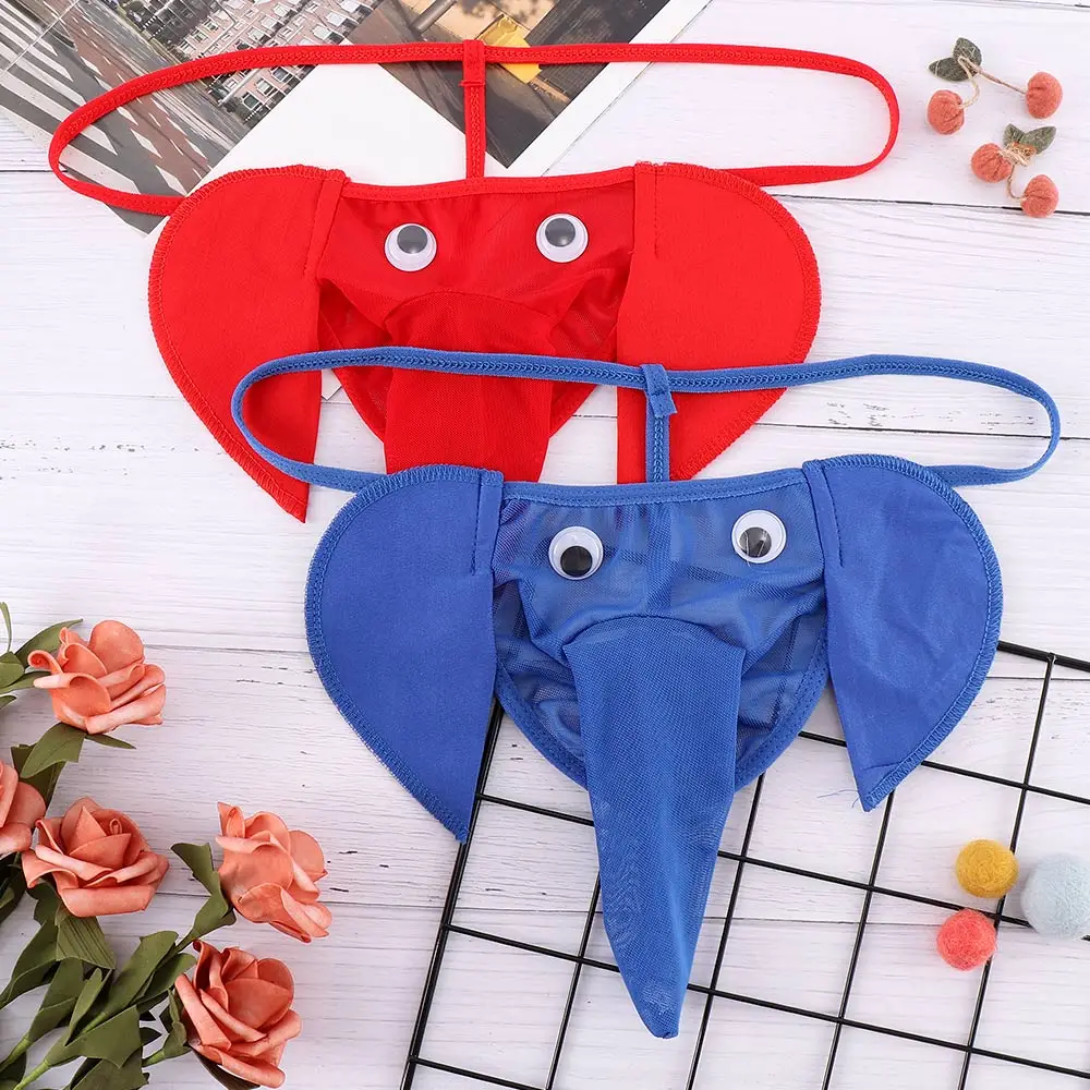 2020 New Creative High Quality Elephant Shape G-string Underwear T-back Lingerie Briefs