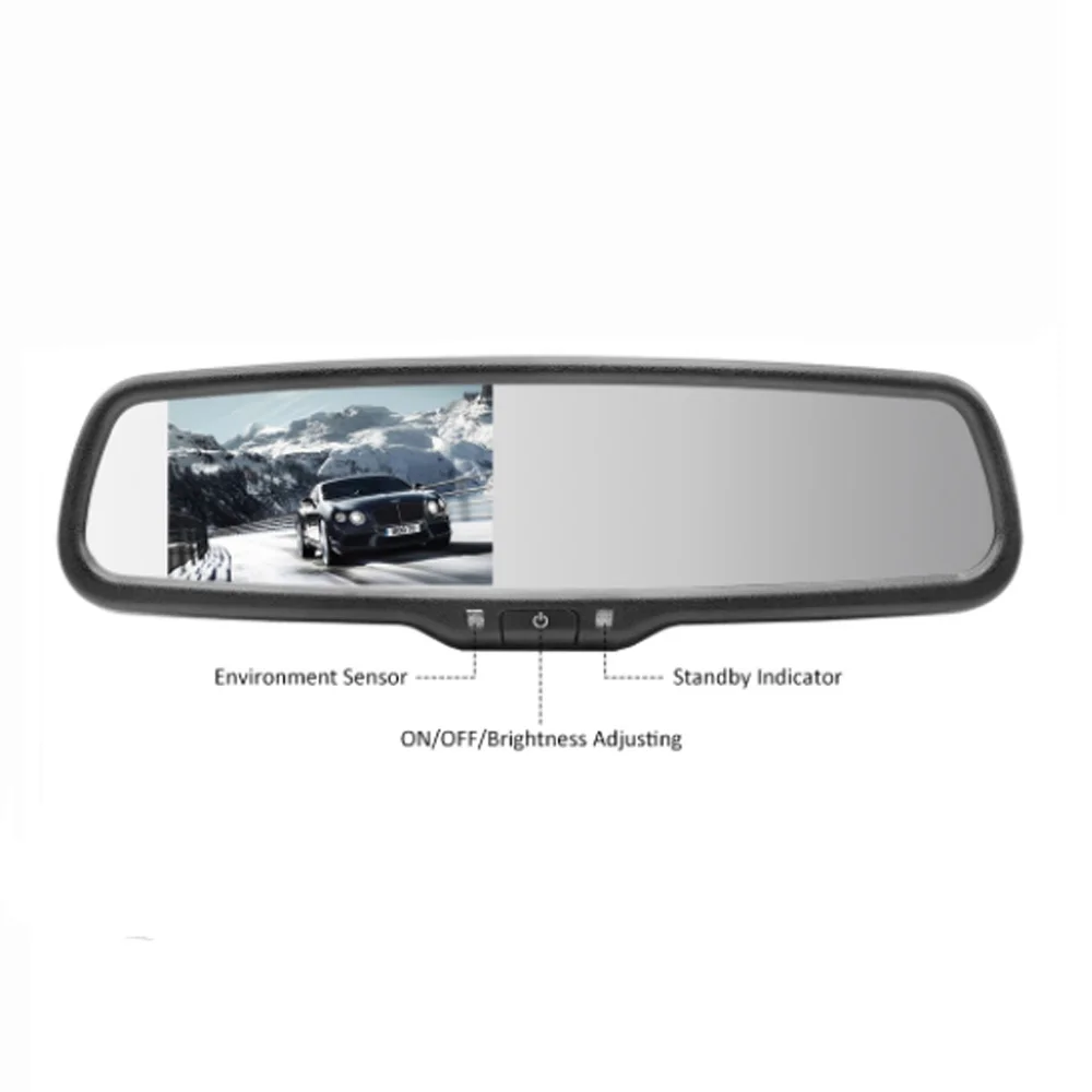 Оригинальное 4," дюймовое парковочное зеркало заднего вида монитор Автомобильный Монтажный кронштейн анти-ошеломляющий монитор заднего вида для Toyota Camry Corolla