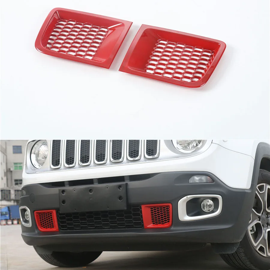 Для 1 4 T Jeep Renegade 15-16 2 шт. внешний автомобильный передний бампер решетка