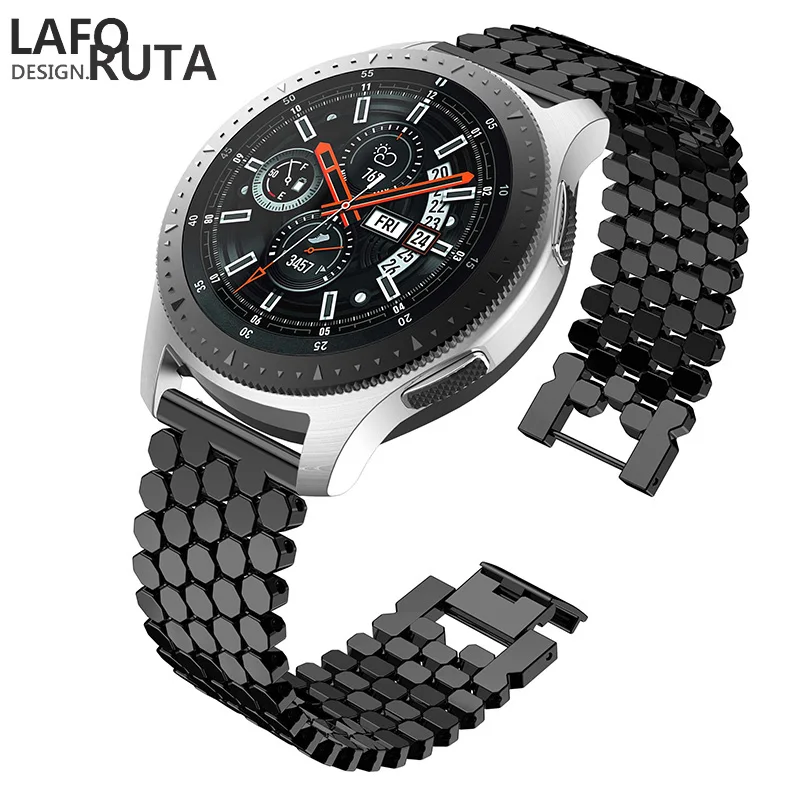 Ремешок Laforuta из нержавеющей стали для Samsung Galaxy Watch 46m Gear S3 Frontier/Classic быстросъемный