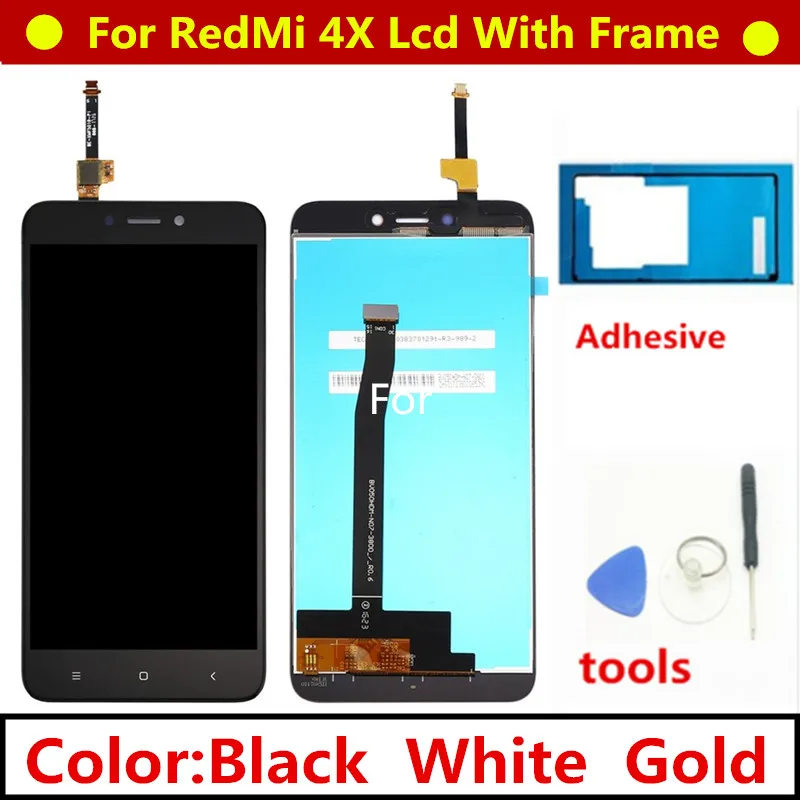 

AAA Quality LCD With Frame For Xiaomi Redmi 4X LCD Display Screen Replacement For Redmi 4X Digiziter Assembly