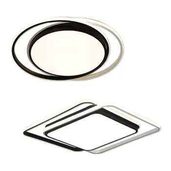 

Modern Ceiling Lights LED Lamp For Living Room Bedroom Study Room White black color surface mounted Ceiling Lamp Deco AC220V