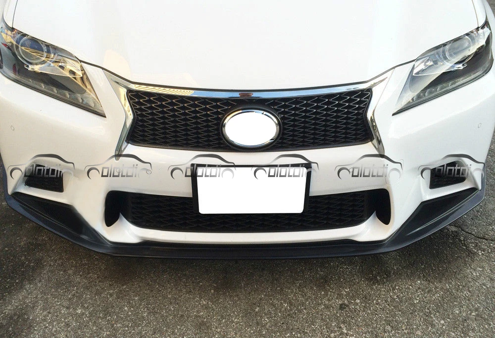 Для Lexus GS 2012- A Стиль углеродного волокна/PU материал передний спойлер бампера для губ