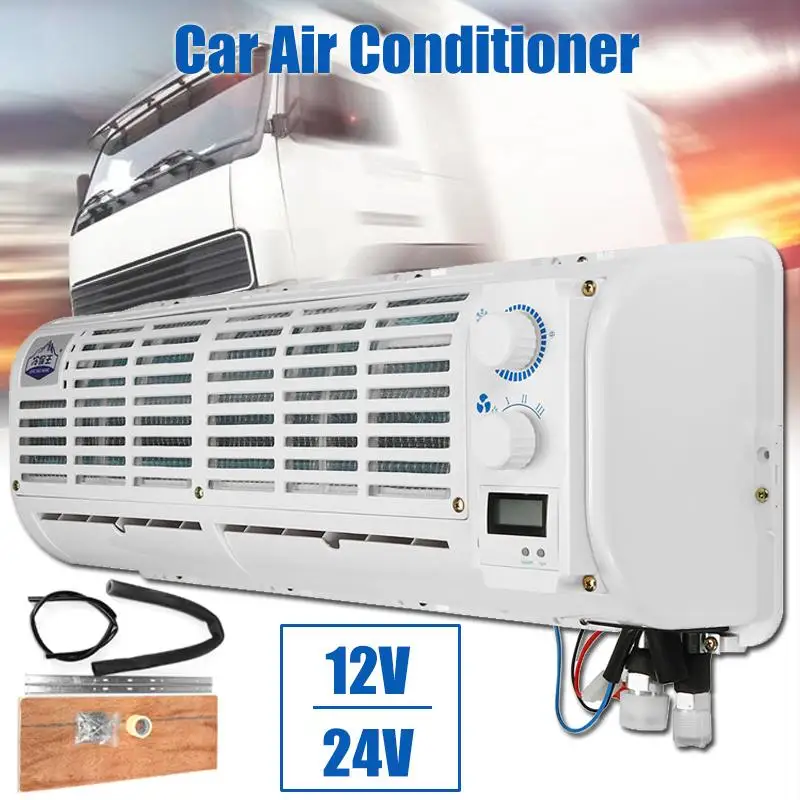 

High Quality 12V/24V Car Air Conditioner Multifunction Wall-mounted Portable Cooling Fan Digital Display For Car Caravan Truck