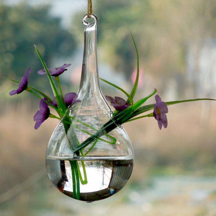 Hanging Vase Hanging Glass Vase Glass Flower Creative Indoor Office