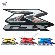 Chrome Motorcycle 3D GSX-R Stickers Moto Bike Tank Decorated Decals Sticker case for SUZUKI R-GSX GSXR 600 750 1000